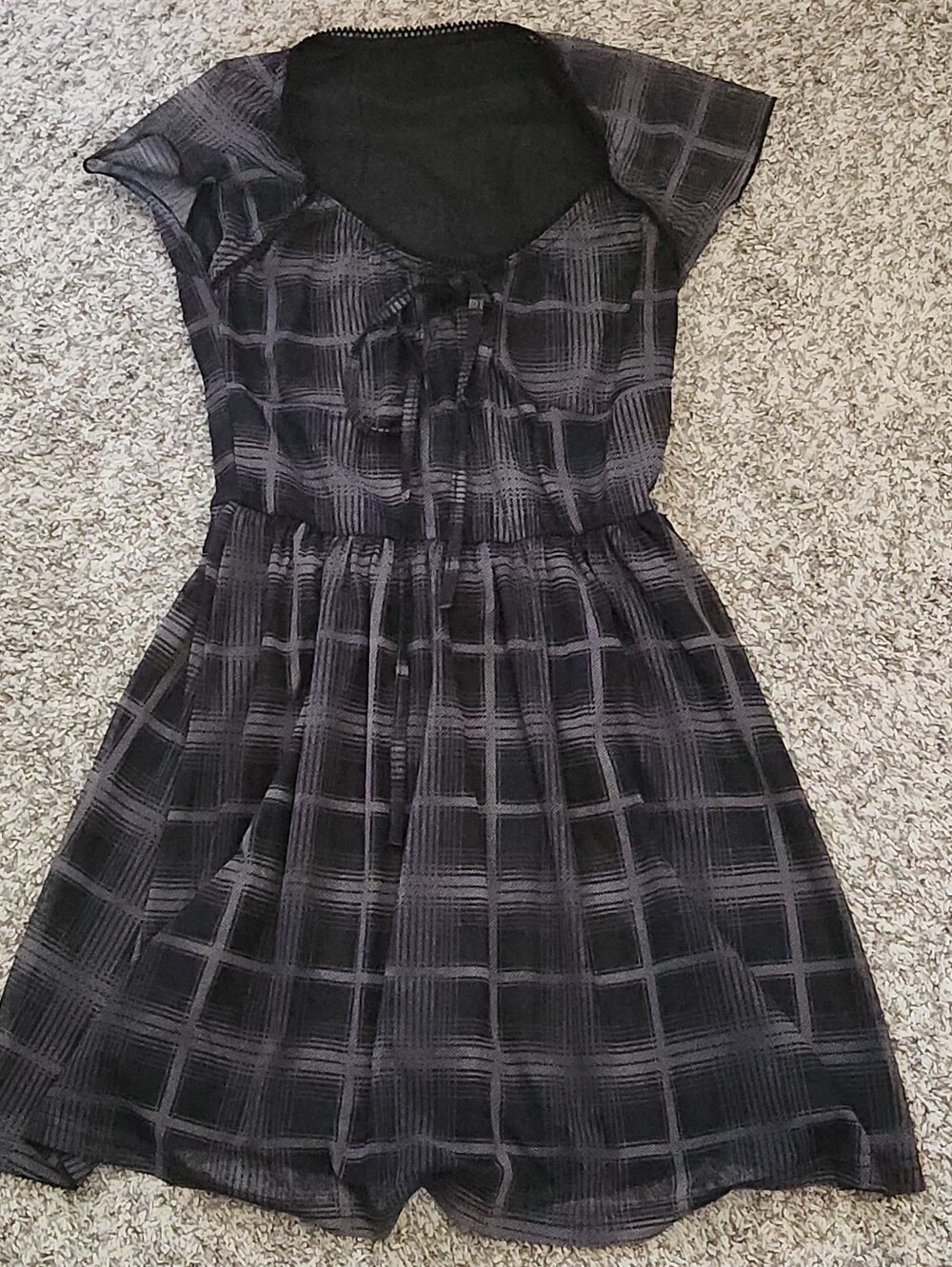 Black mini dress